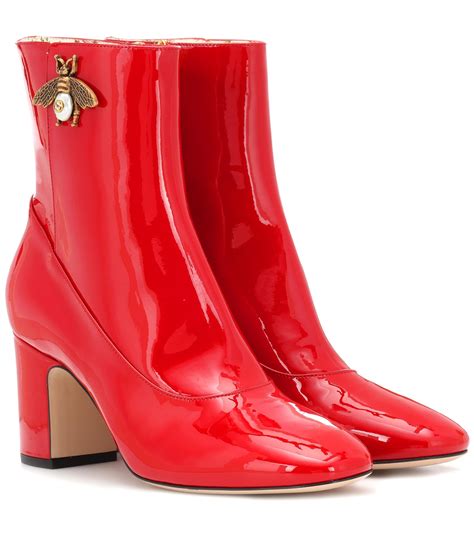 red gucci leather boots|winter Gucci boots.